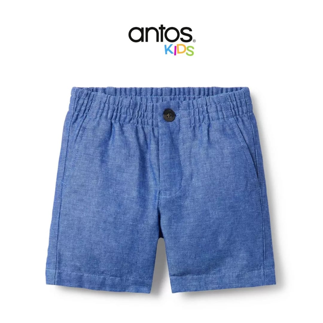 Linen-Cotton Pull-On Short