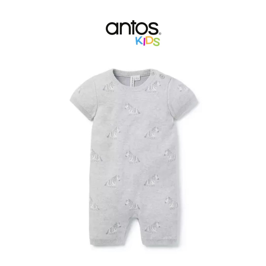 Baby Zebra Knit Romper