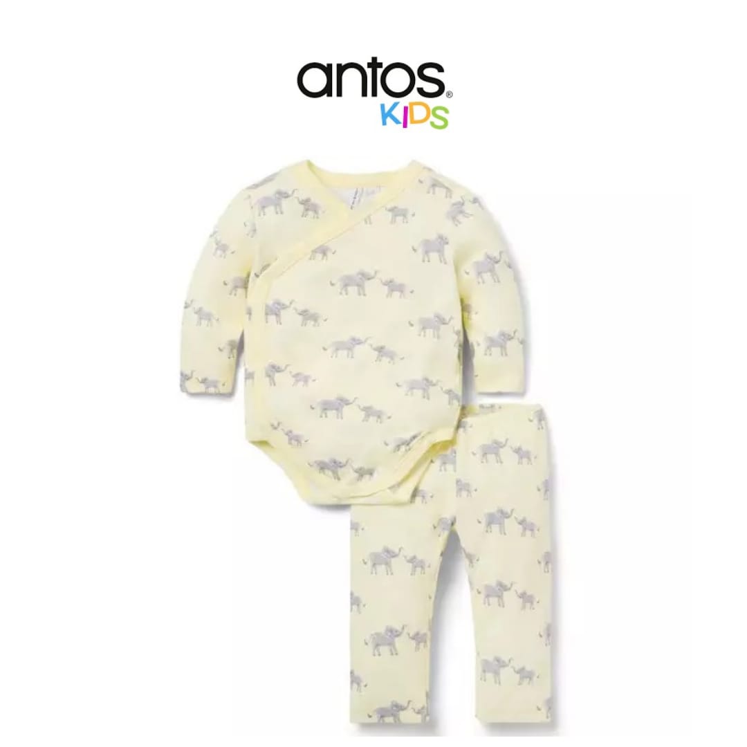 Baby Elephant Wrap Matching Set