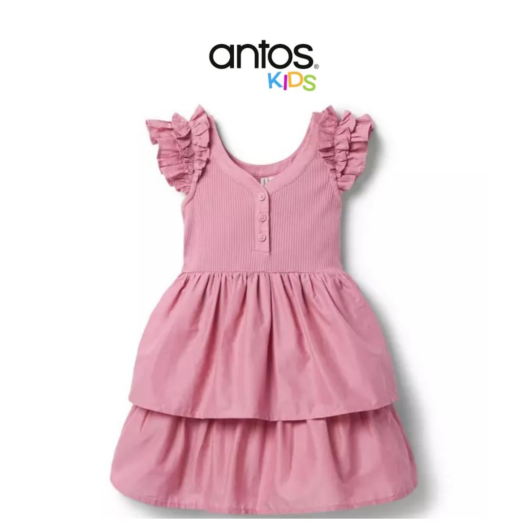 The Ribbed Ruffle Dress