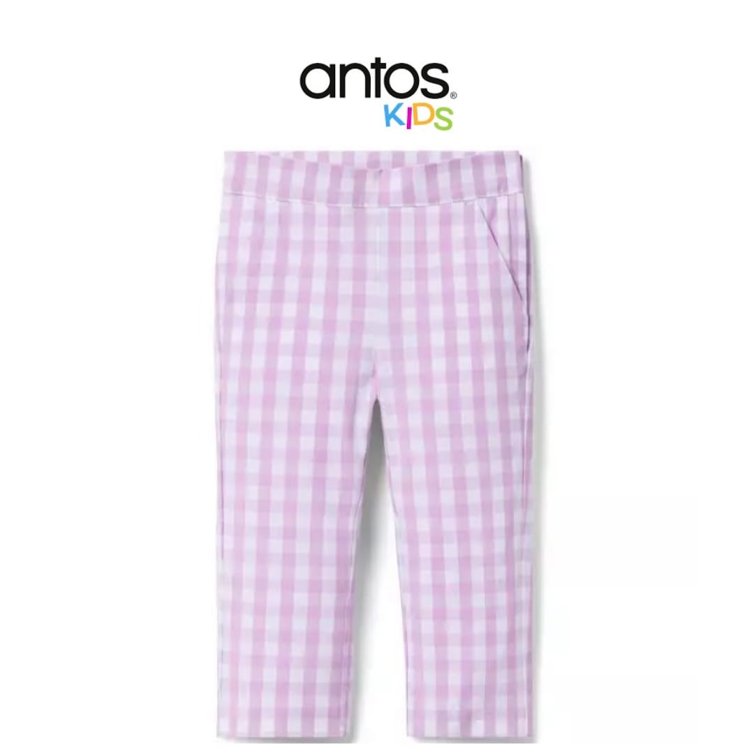 Gingham Canvas Pant