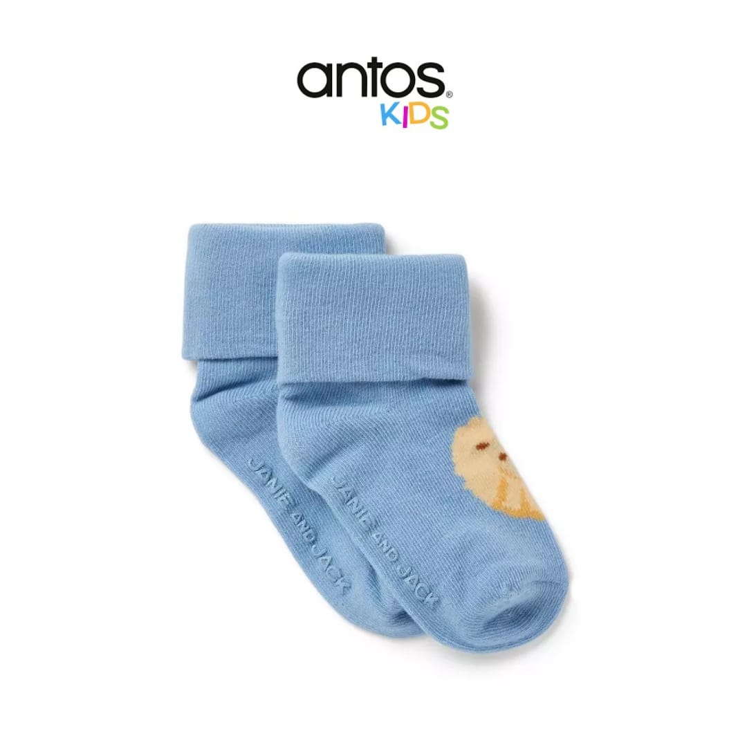 Baby Lion Foldover Sock