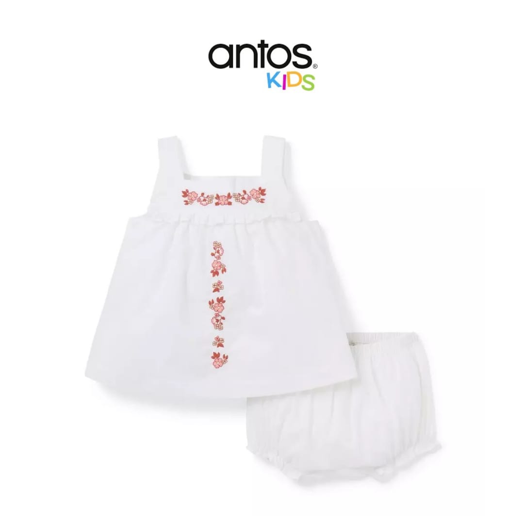 Baby Embroidered Floral Matching Set