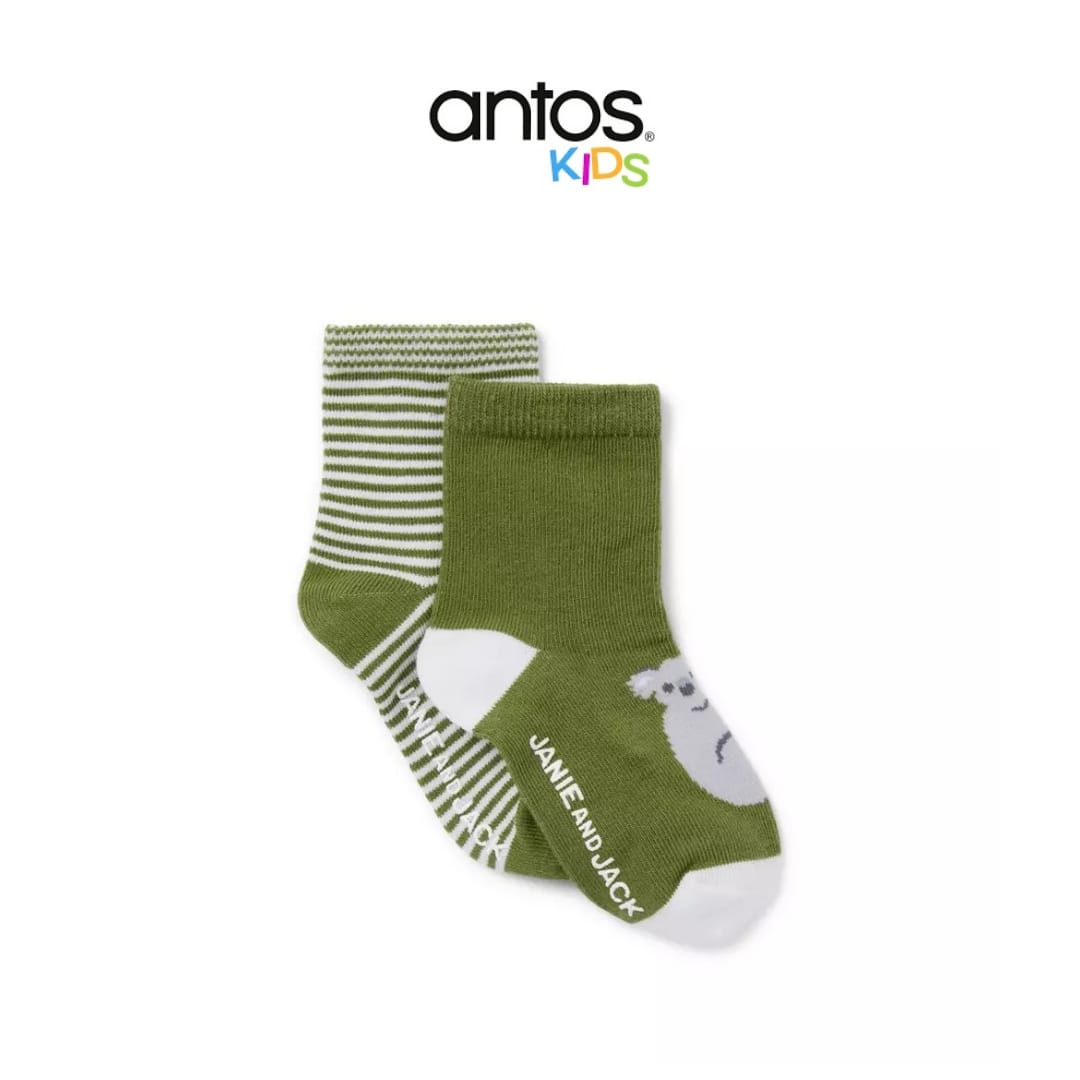 Baby Koala And Stripe Sock 2-Pack
