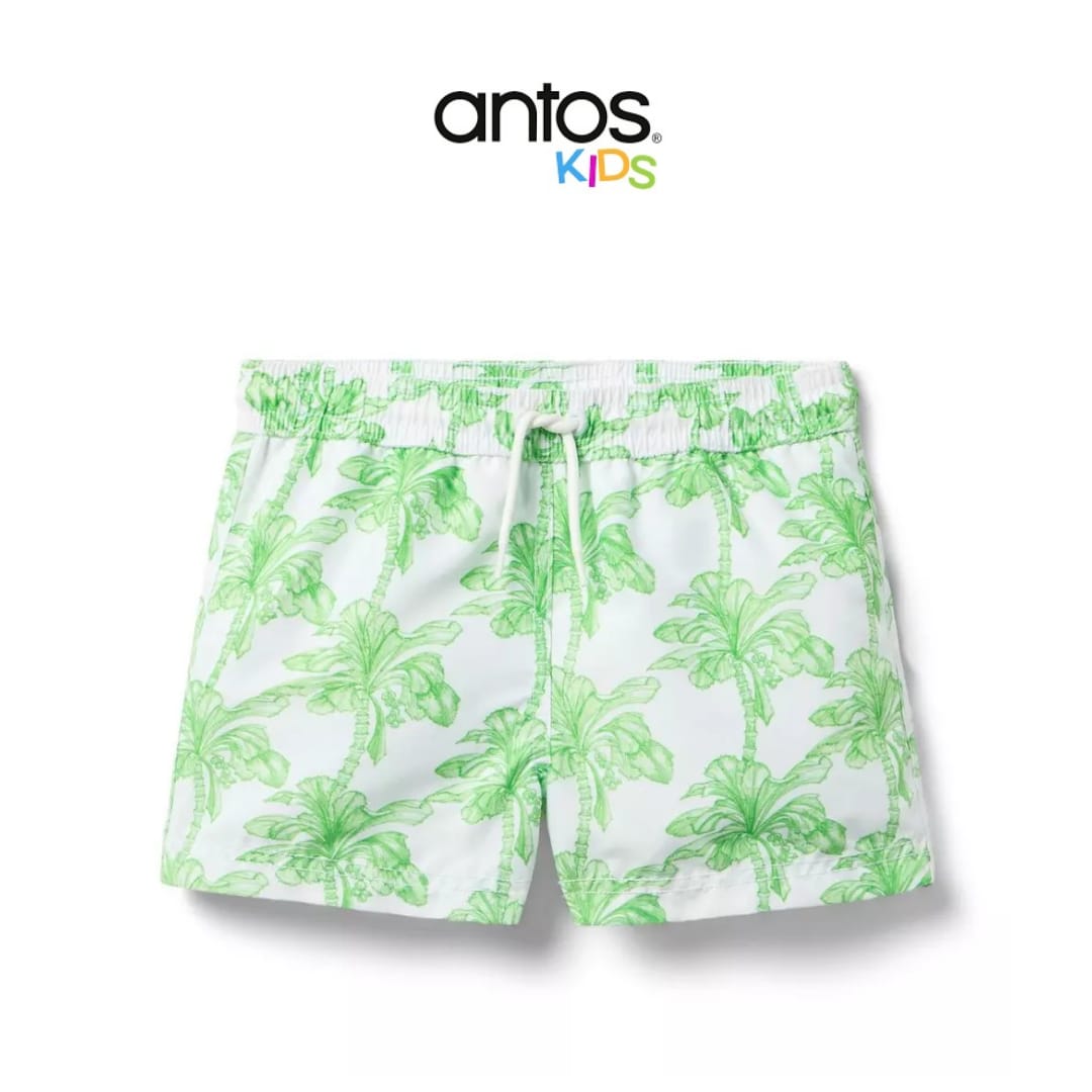 Recycled Palm Tree Swim Trunk