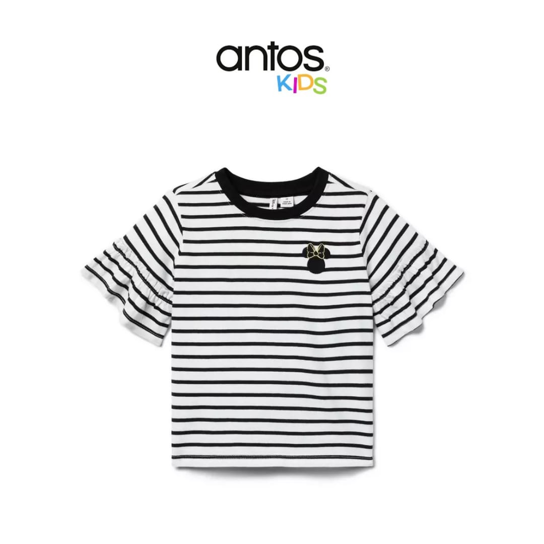 Disney Minnie Mouse Striped Ruffle Top