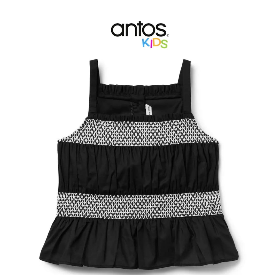 Smocked Ruffle Hem Top