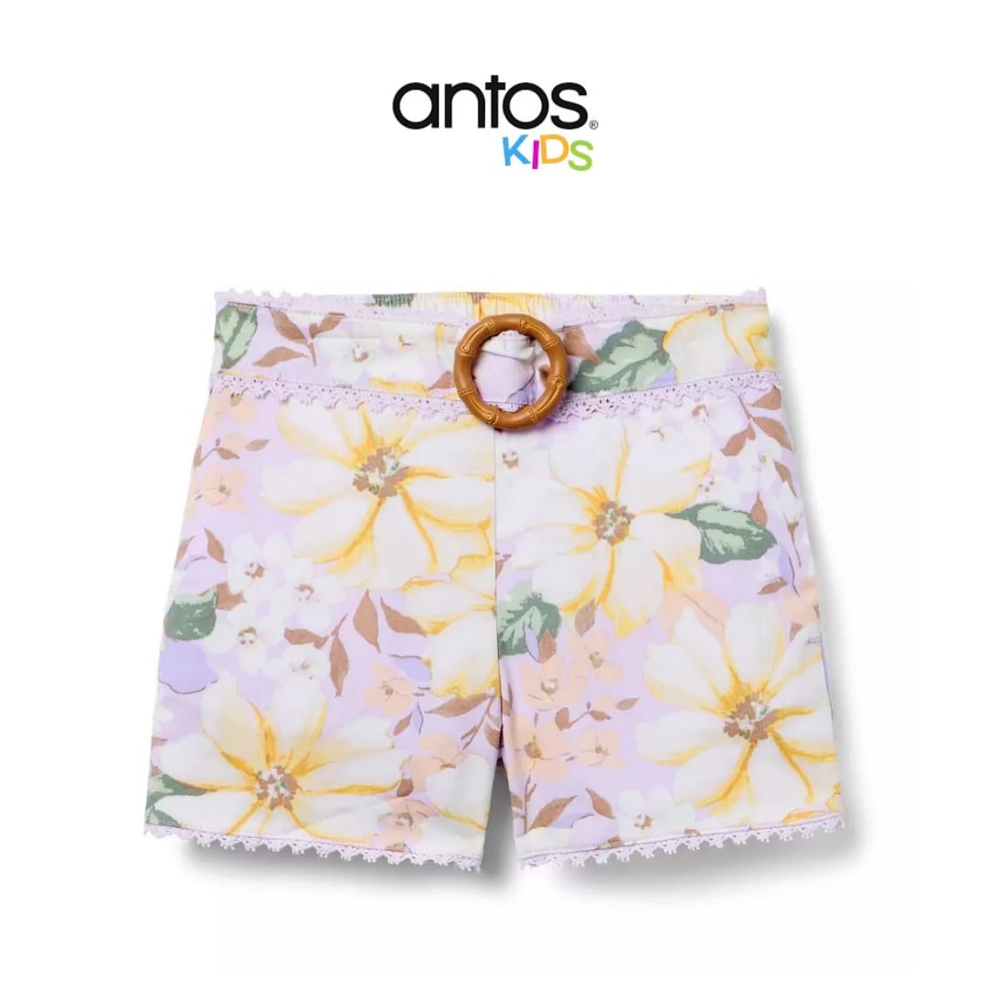 Floral Belt Short