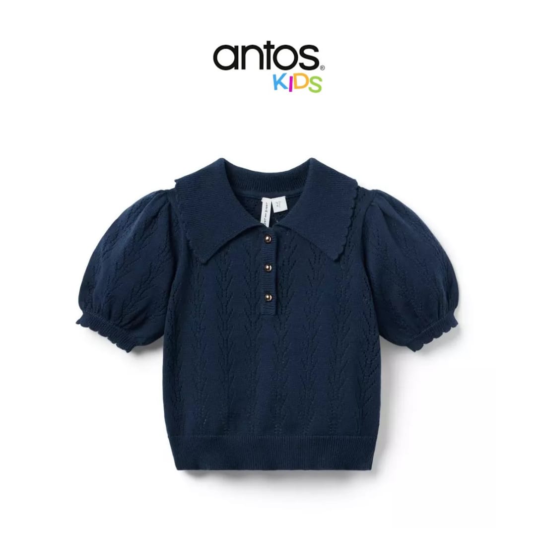 Pointelle Sweater Polo