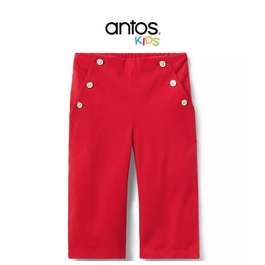 Wide Leg Button Pant