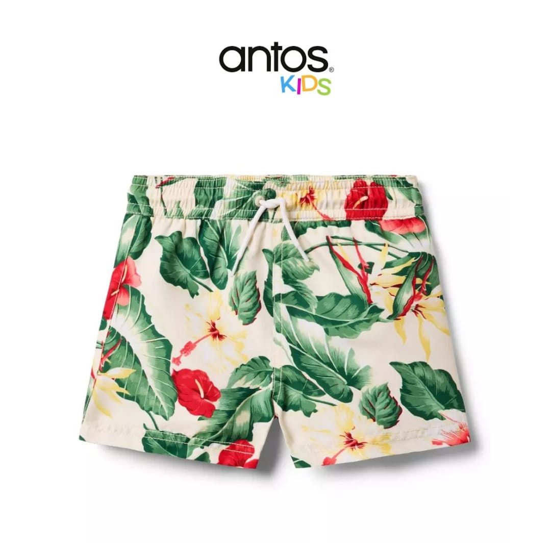 Recycled Tropical Floral Swim Trunk