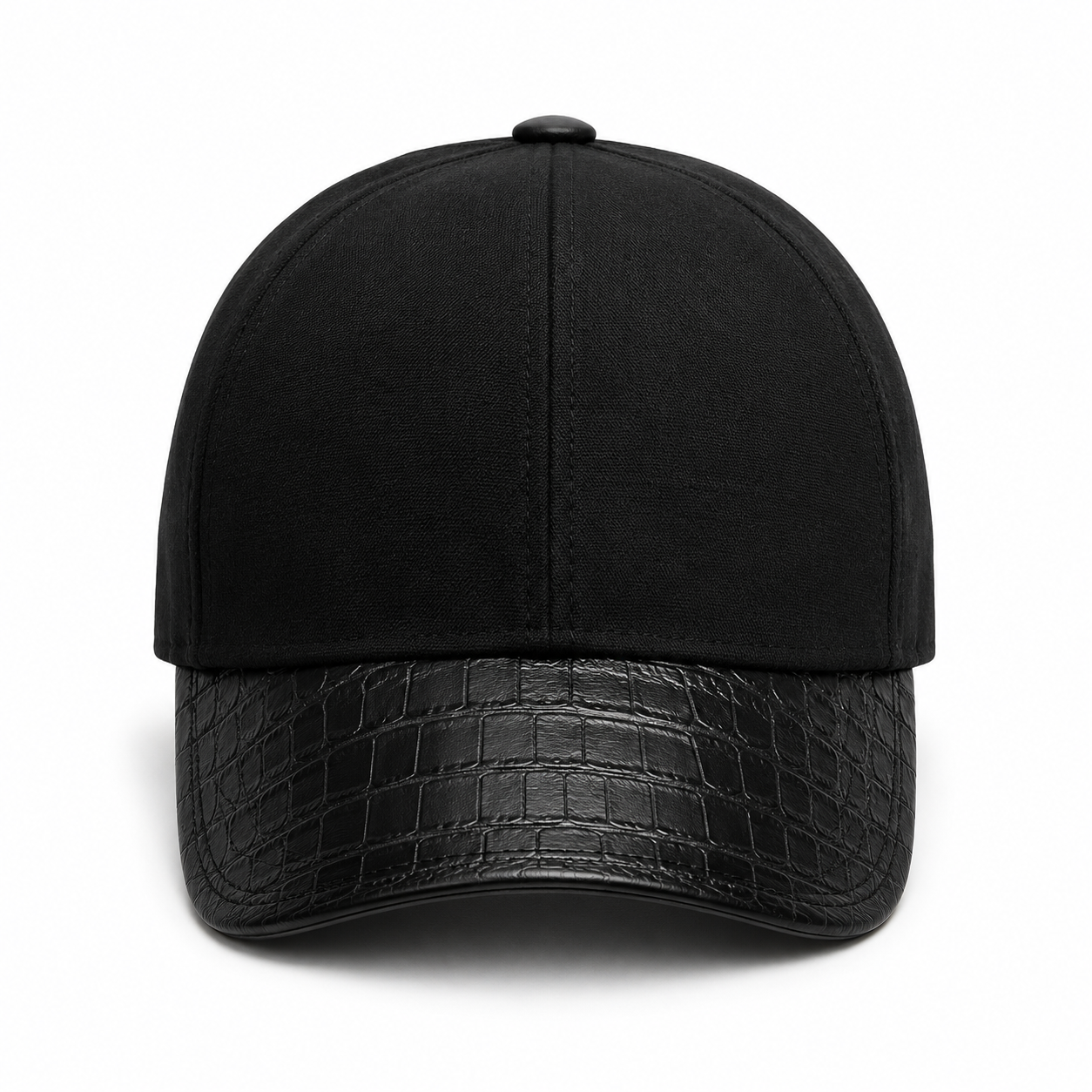 Crocodile Leather Baseball Cap
