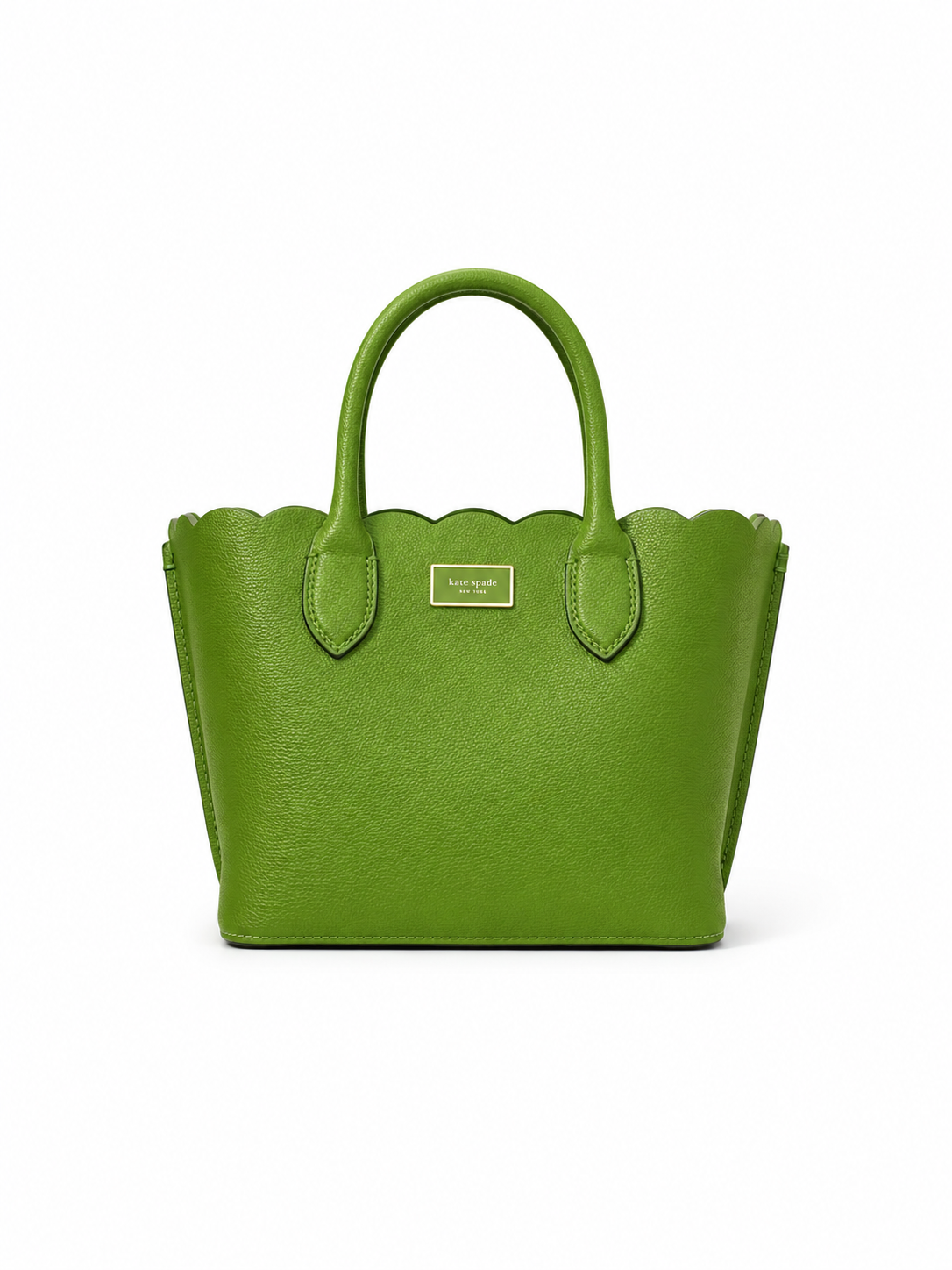 Suite Scalloped Crossgrain Leather Large