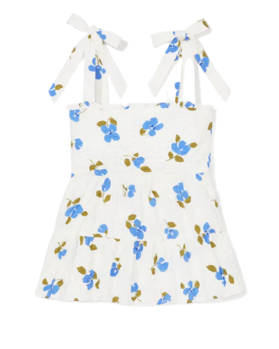 Painterly Bouquet Tiered Top