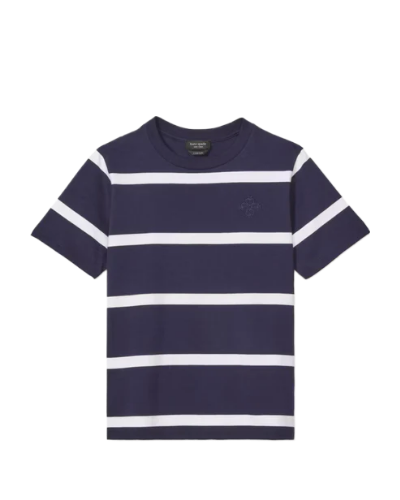 Montauk Stripe Logo Tee