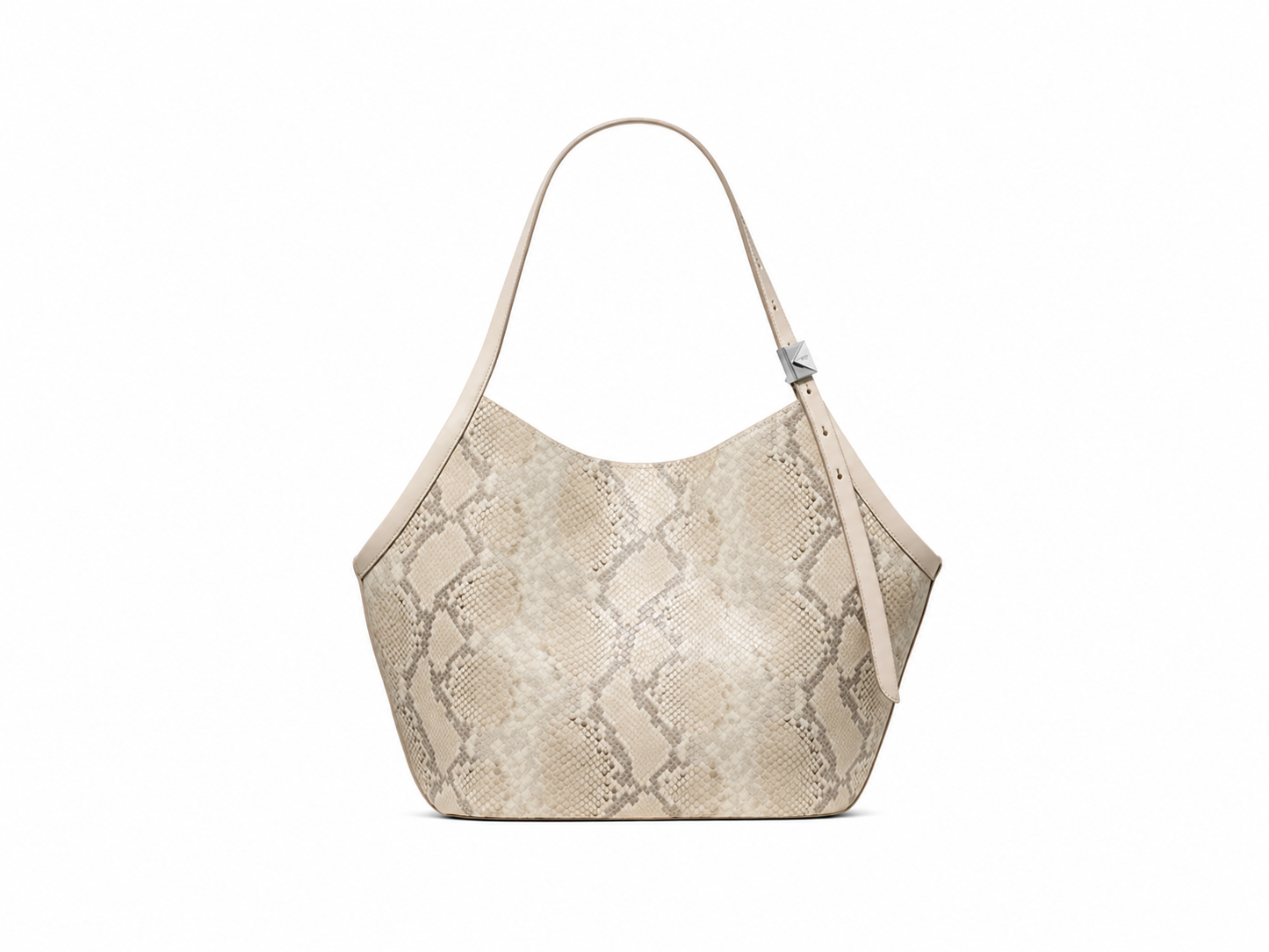 Deco Snake Embossed Tulip Tote Bag