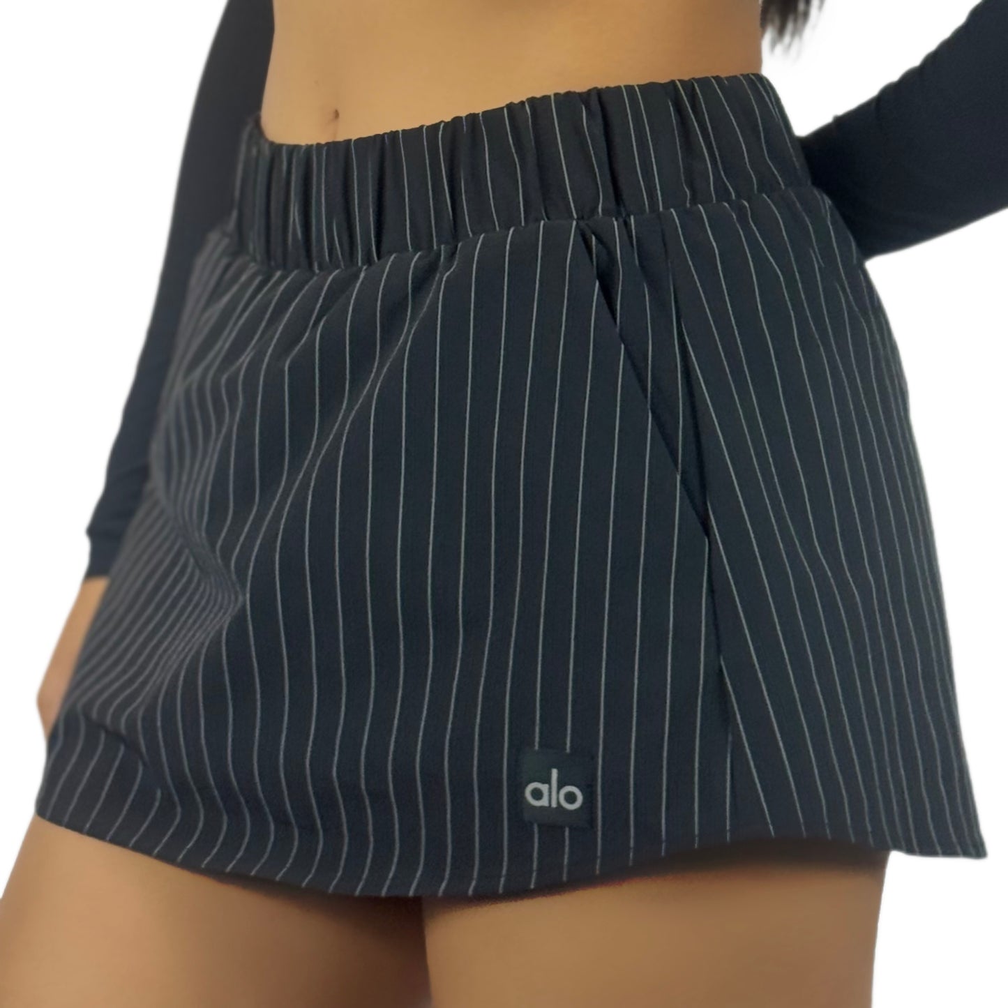 Pinstripe Daylight Mini Skirt