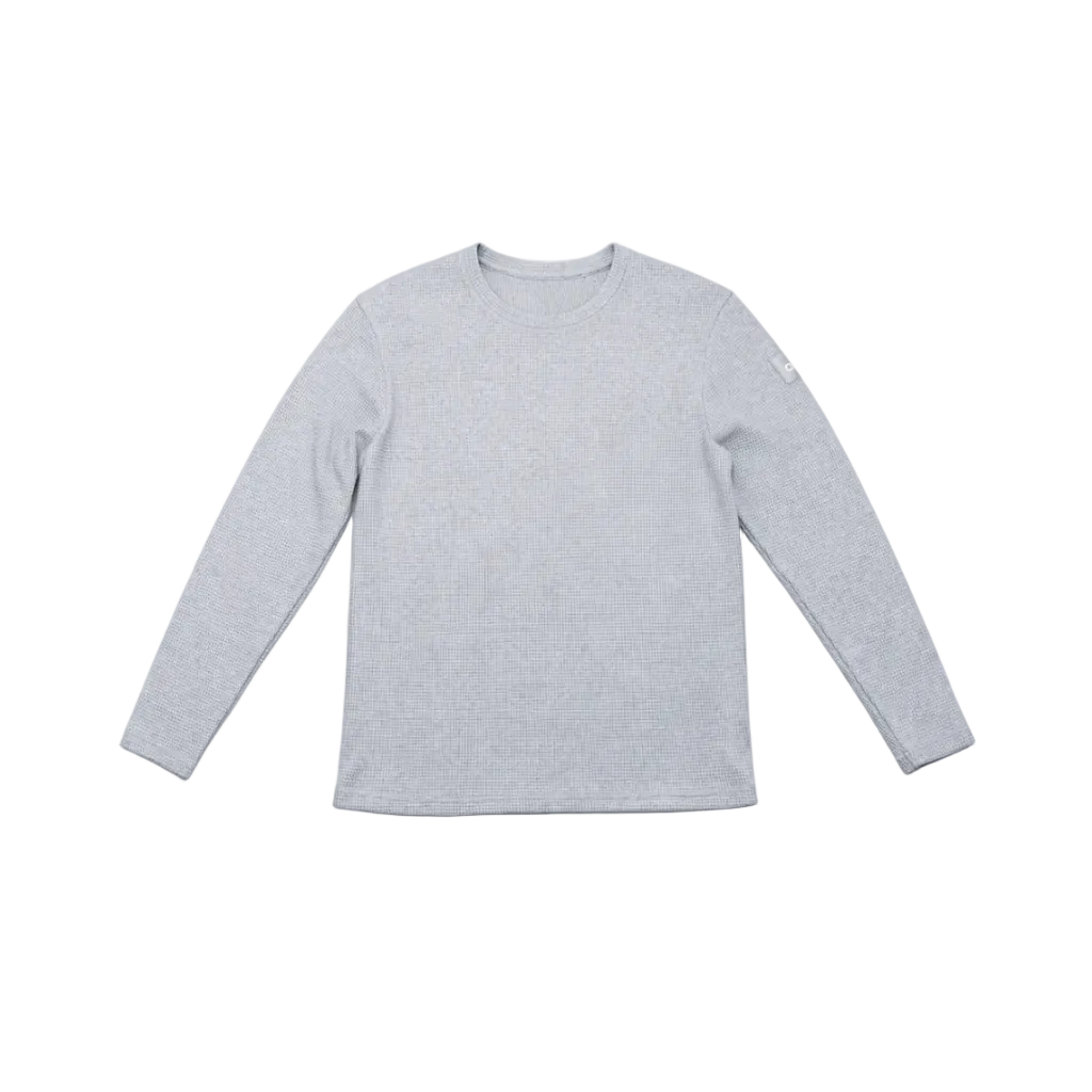 Elevate Waffle Long Sleeve Crew