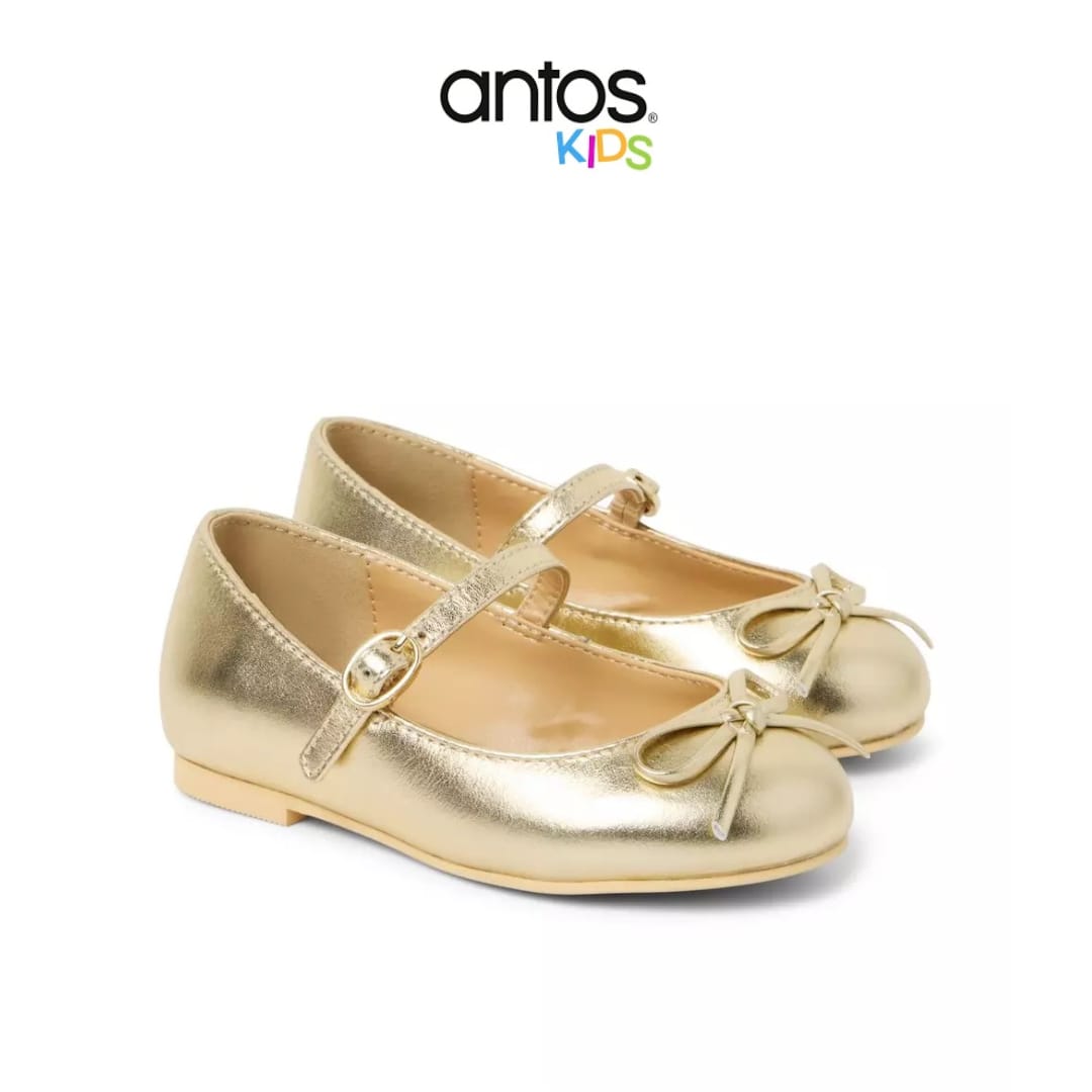 Metallic Bow Ballet Flat