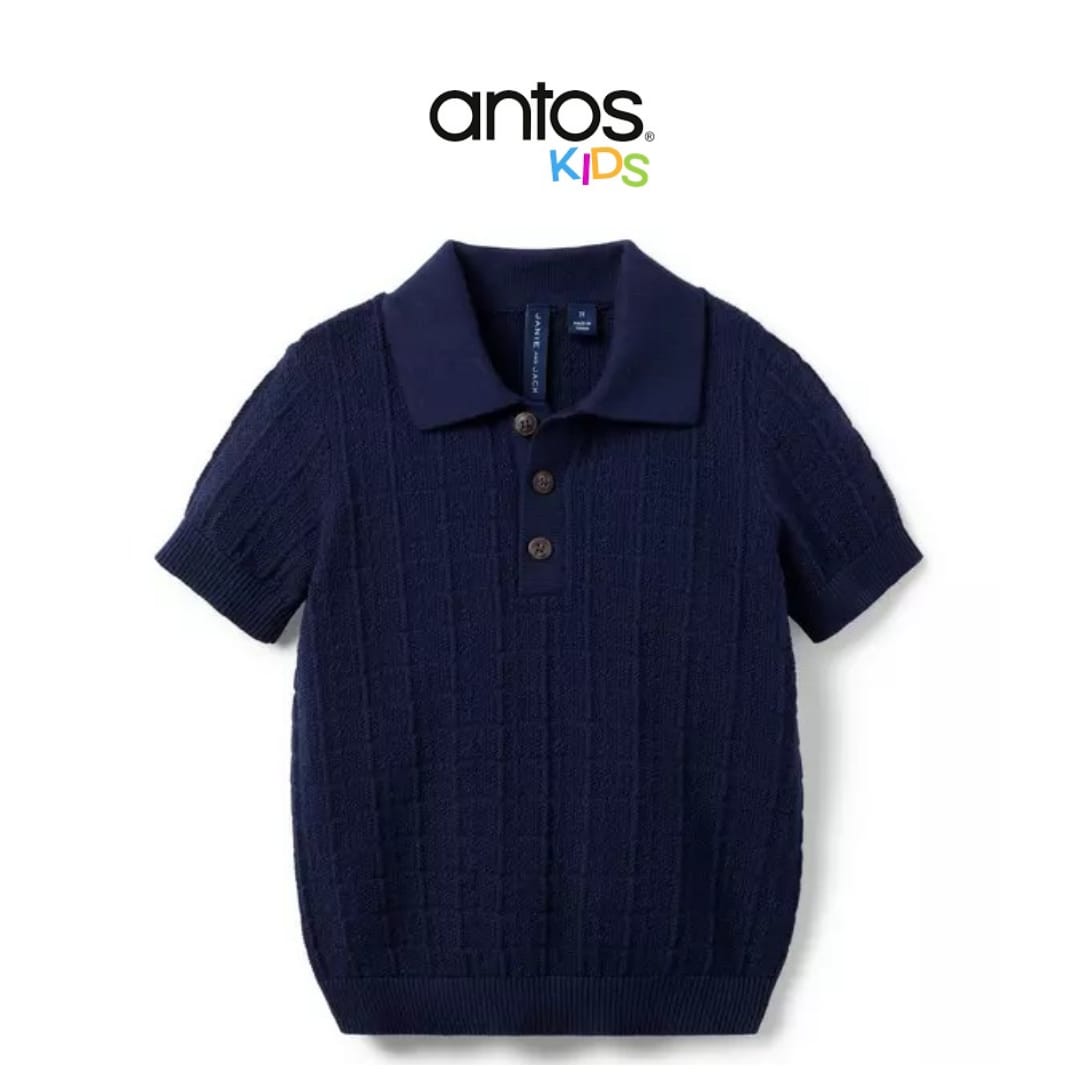 Textured Knit Polo
