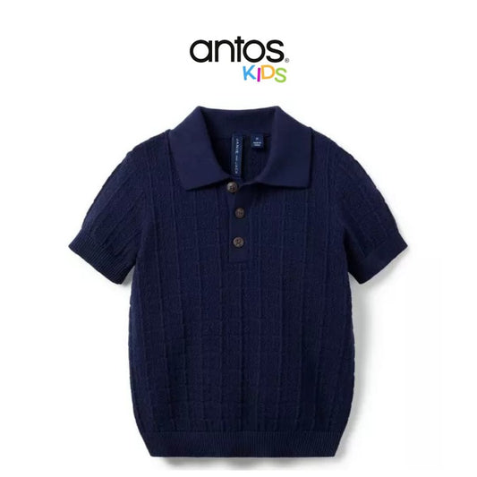 Textured Knit Polo