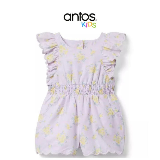 Floral Scalloped Romper