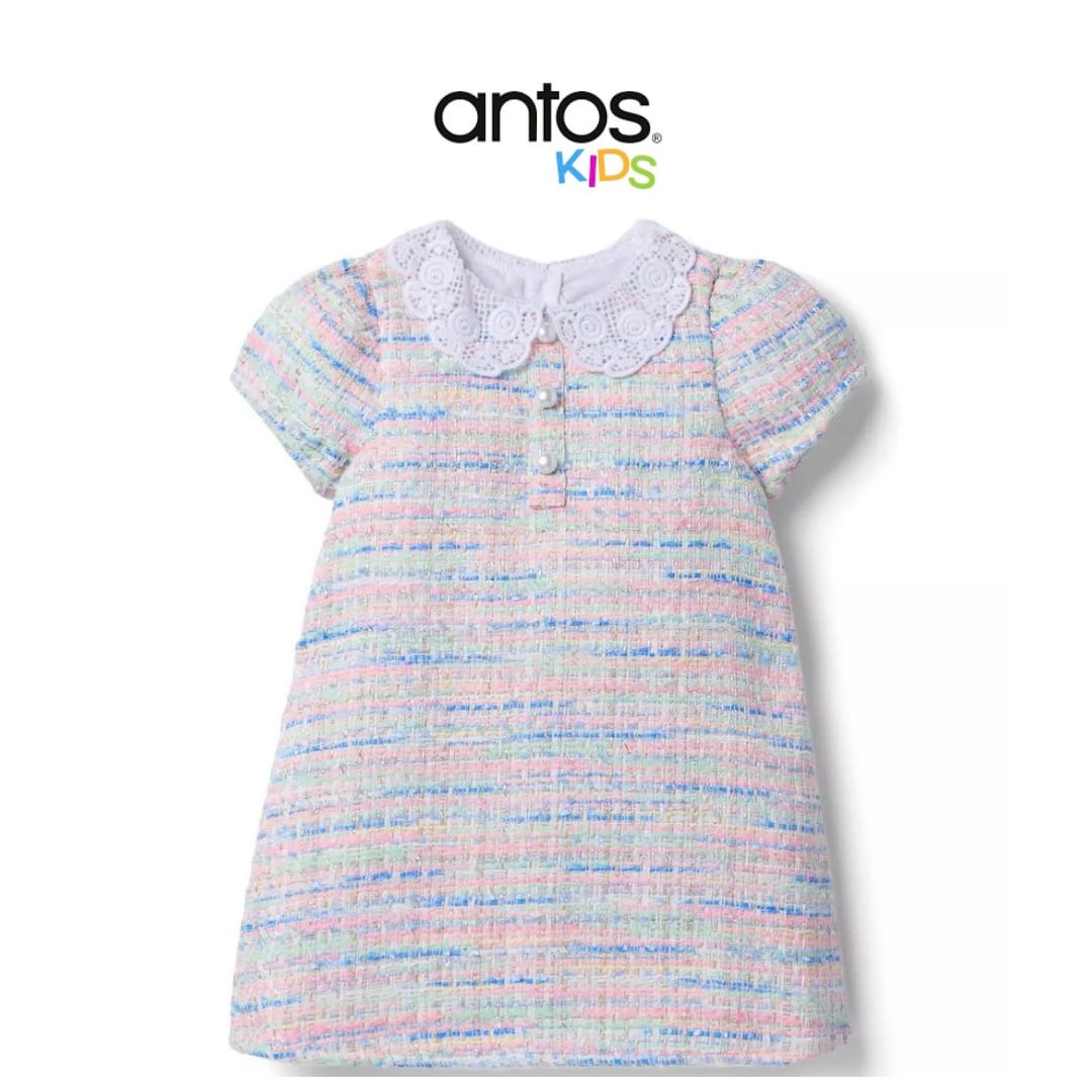 The Petal Collar Tweed Dress