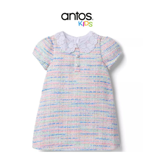 The Petal Collar Tweed Dress