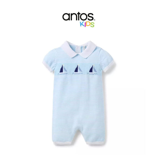 Baby Sailboat Striped Romper