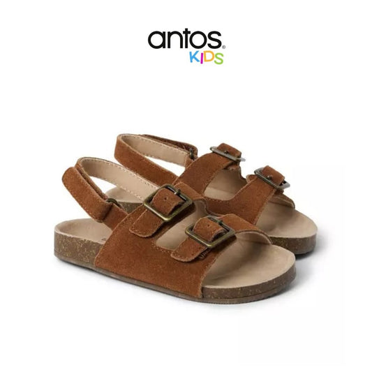 Suede Buckle Sandal