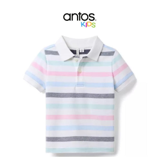 The Classic Striped Pique Polo