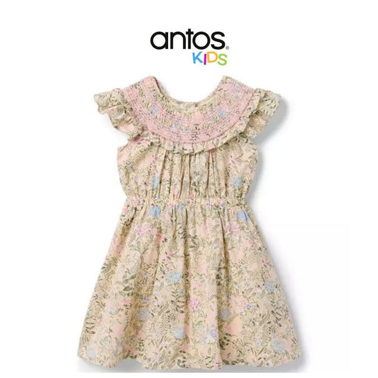 Floral Smocked Ruffle Dress