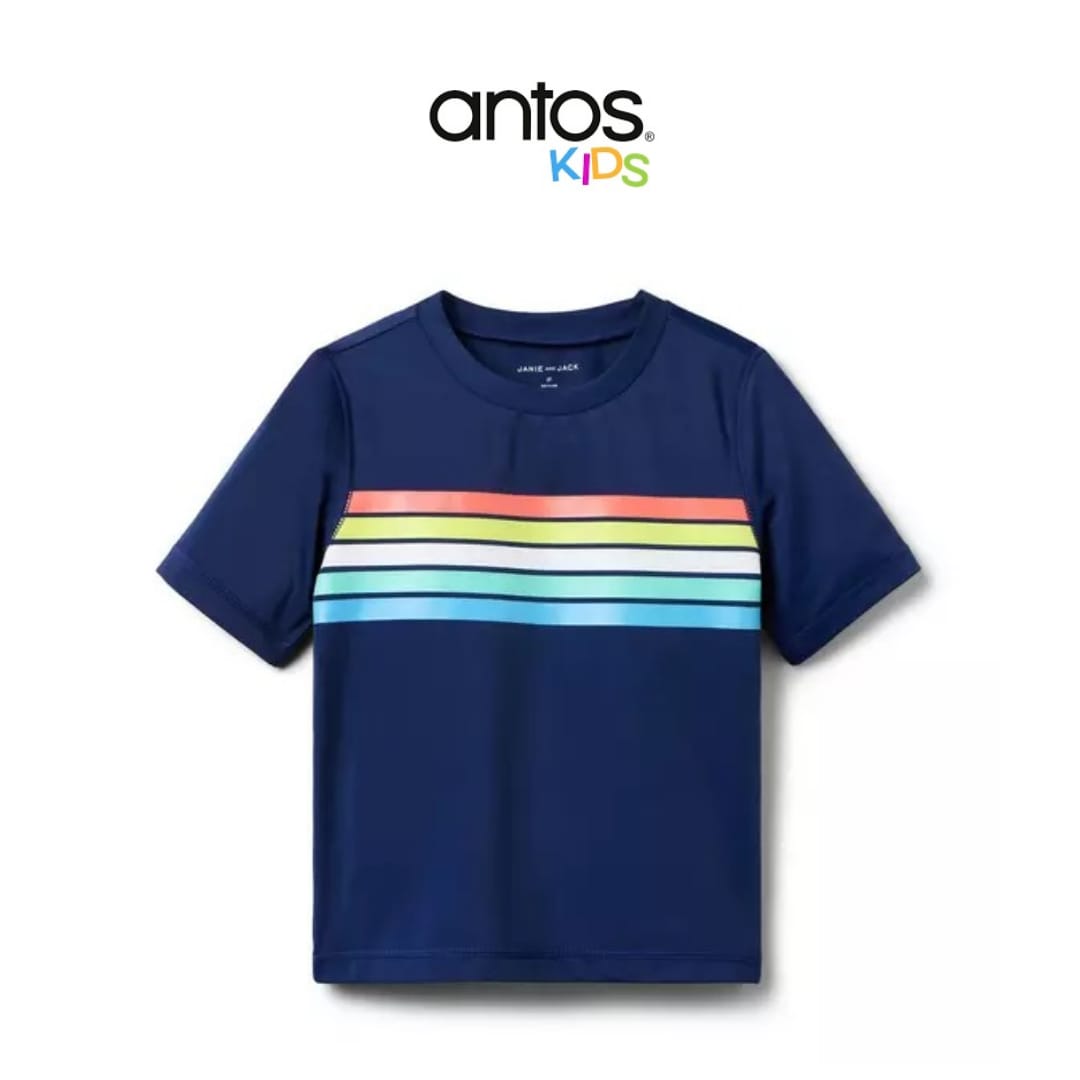 Recycled Stripe Rash Guard