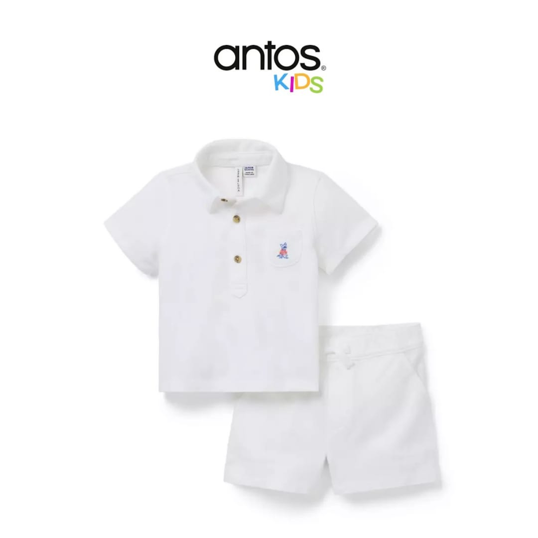 Baby French Bulldog Pique Matching Set