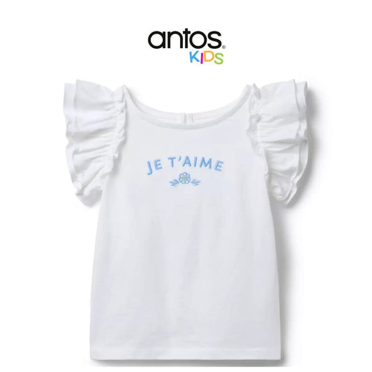 Je T'Aime Ruffle Sleeve Tee