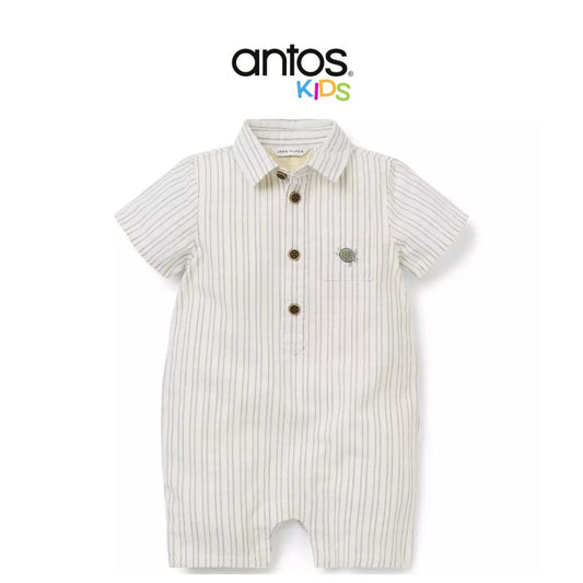 Baby Striped Sea Turtle Romper