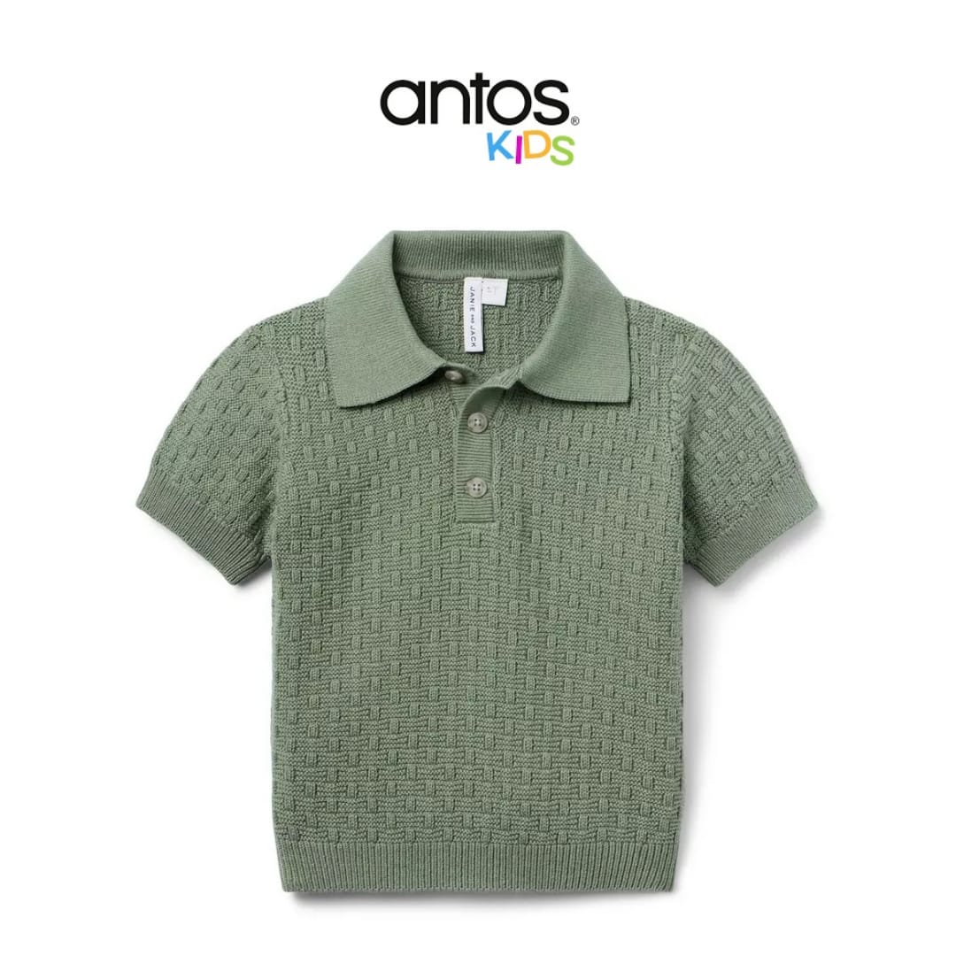 Textured Knit Polo