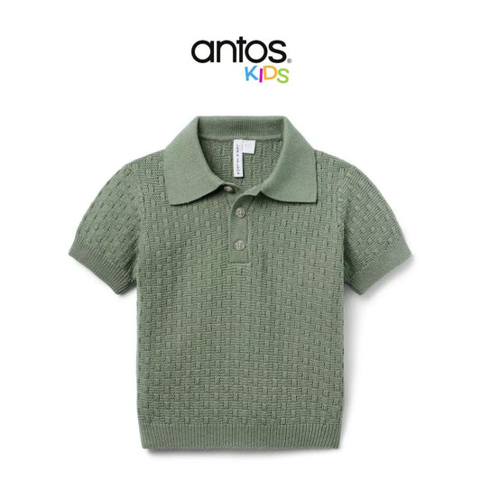 Textured Knit Polo