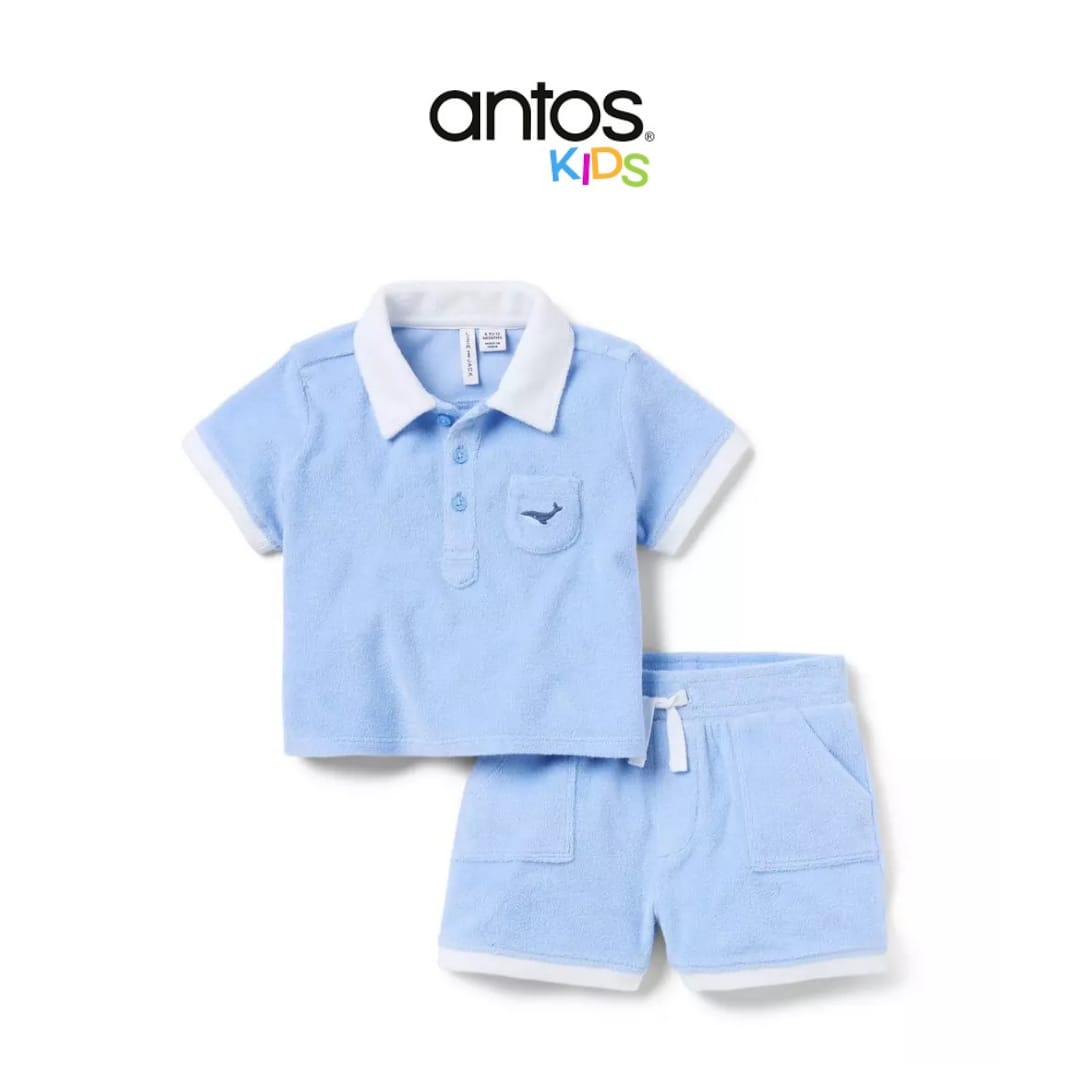 Baby Whale Terry Matching Set