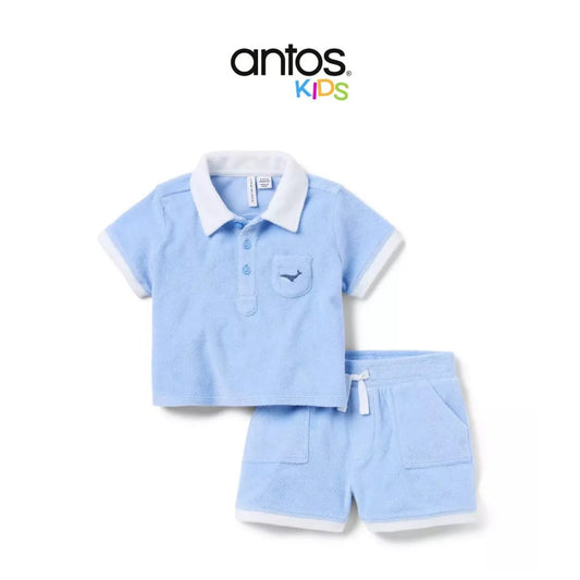 Baby Whale Terry Matching Set
