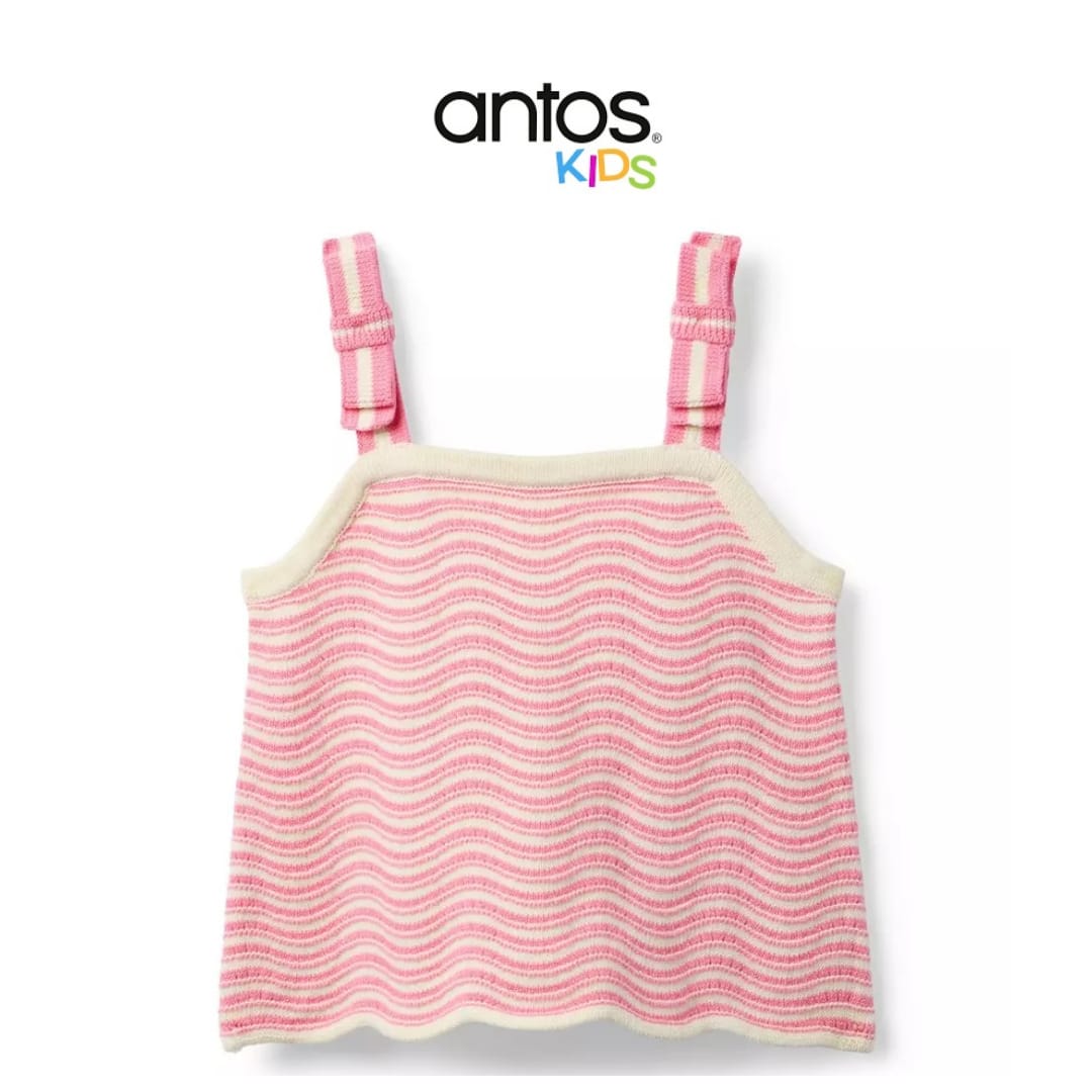 Wavy Striped Sweater Top