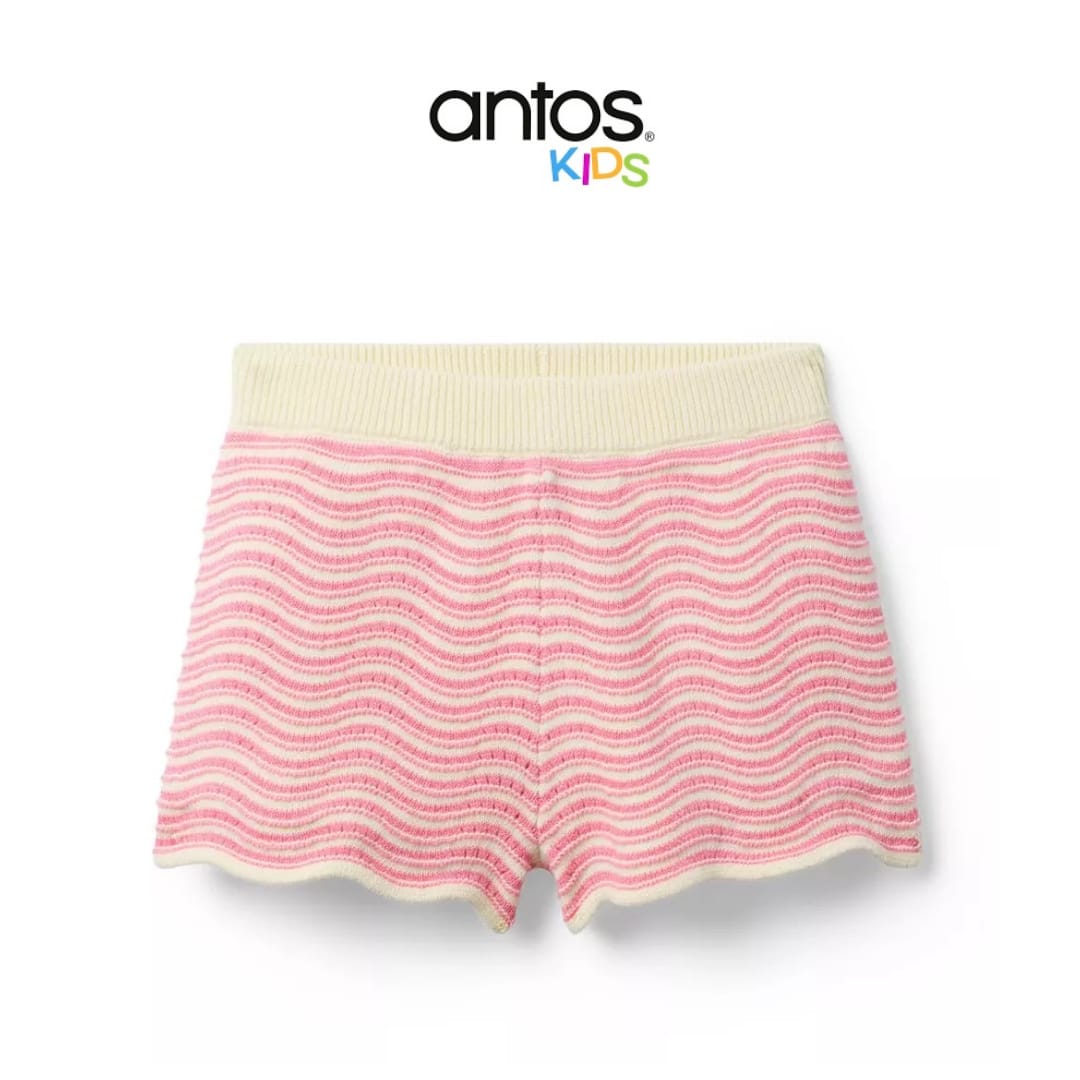 Wavy Striped Sweater Short