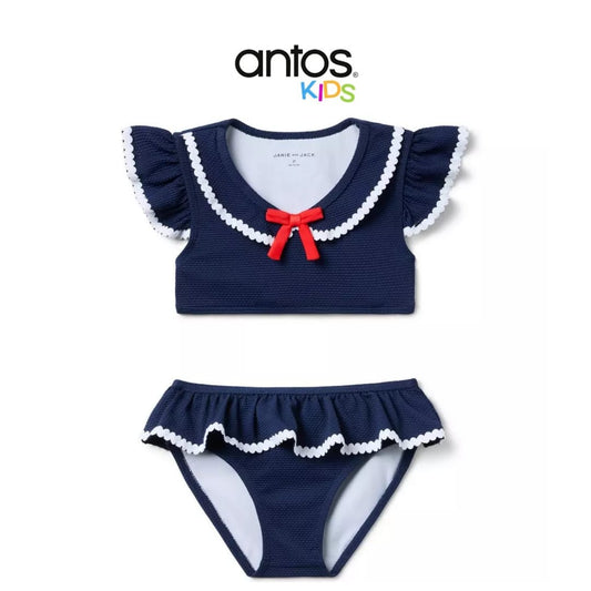 Recycled Textured Ruffle 2-P. Swimsuit