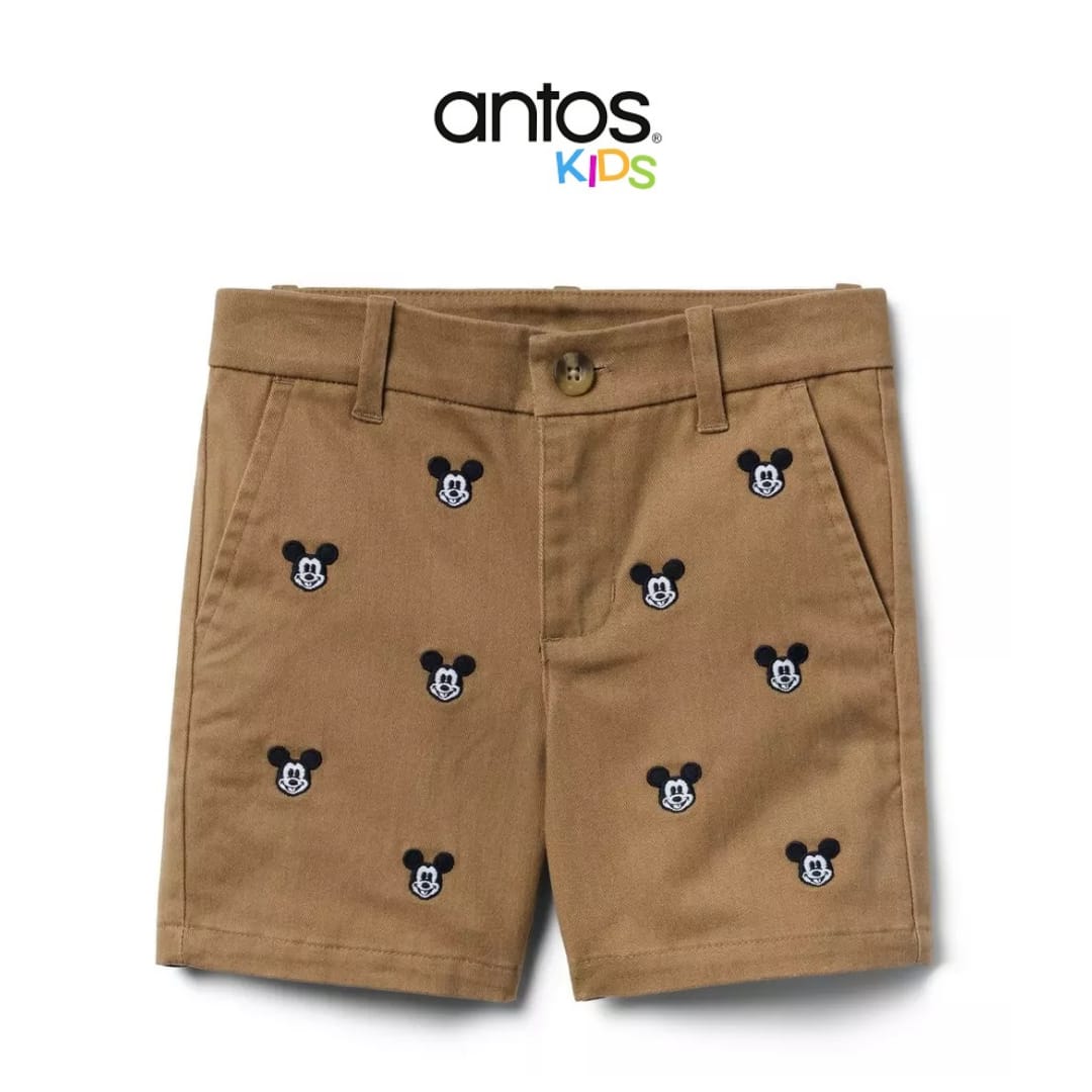 Disney Mickey Mouse Embroidered Twill