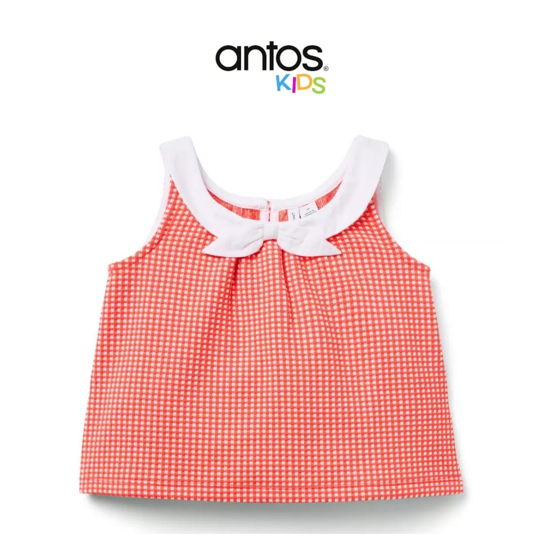 Gingham Bow Top