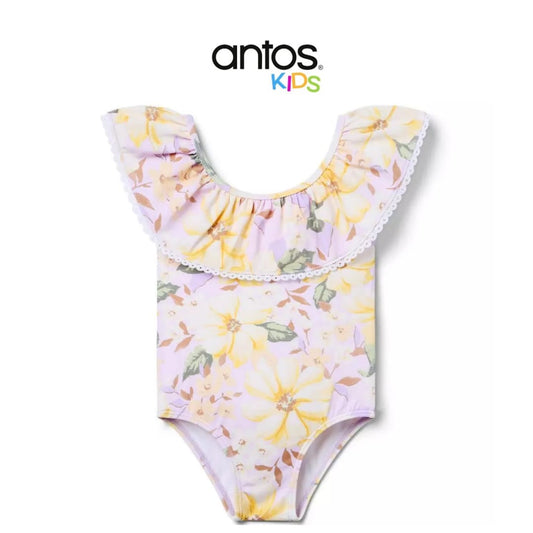 Recycled Floral Ruffle Swimsuit