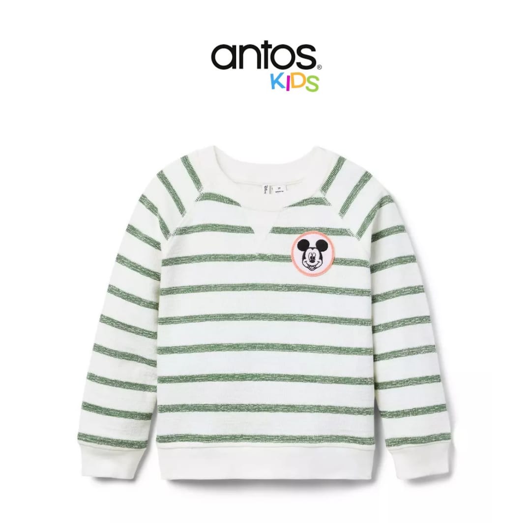 Disney Mickey Mouse Striped Sweatshirt