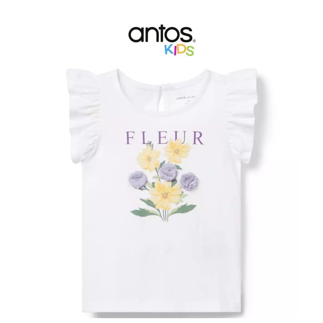 Fleur Ruffle Sleeve Tee