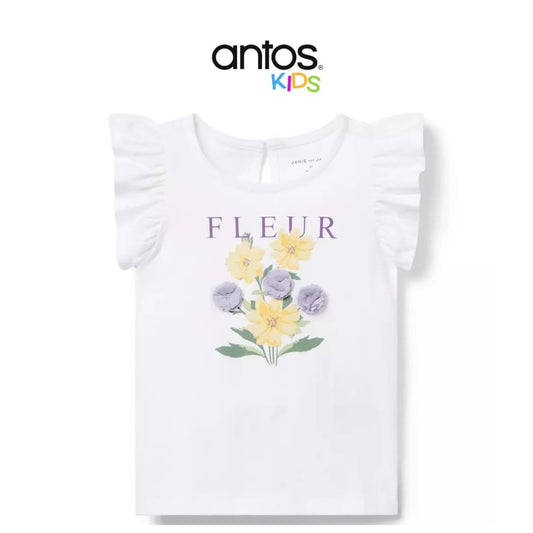 Fleur Ruffle Sleeve Tee