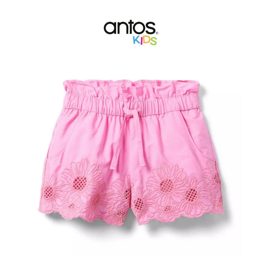 The Embroidered Floral Hem Short